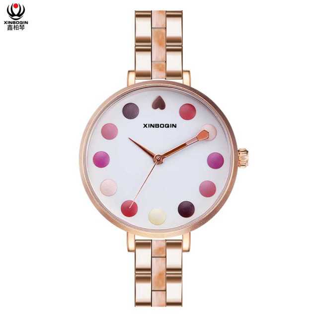 XINBOQIN Quartz Acetate Lady Watch - Stylish Elegance and Precision